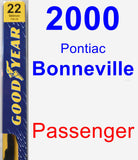 Passenger Wiper Blade for 2000 Pontiac Bonneville - Premium