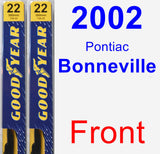 Front Wiper Blade Pack for 2002 Pontiac Bonneville - Premium