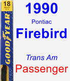 Passenger Wiper Blade for 1990 Pontiac Firebird - Premium