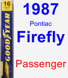 Passenger Wiper Blade for 1987 Pontiac Firefly - Premium