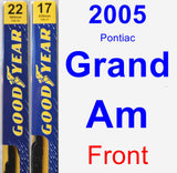 Front Wiper Blade Pack for 2005 Pontiac Grand Am - Premium