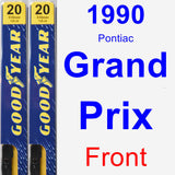 Front Wiper Blade Pack for 1990 Pontiac Grand Prix - Premium