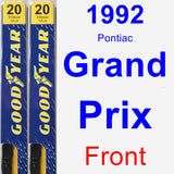 Front Wiper Blade Pack for 1992 Pontiac Grand Prix - Premium