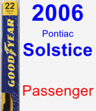 Passenger Wiper Blade for 2006 Pontiac Solstice - Premium