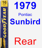 Rear Wiper Blade for 1979 Pontiac Sunbird - Premium