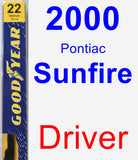 Driver Wiper Blade for 2000 Pontiac Sunfire - Premium