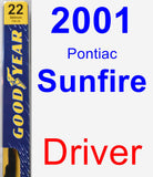 Driver Wiper Blade for 2001 Pontiac Sunfire - Premium