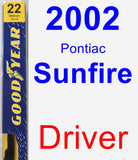 Driver Wiper Blade for 2002 Pontiac Sunfire - Premium