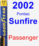 Passenger Wiper Blade for 2002 Pontiac Sunfire - Premium