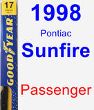 Passenger Wiper Blade for 1998 Pontiac Sunfire - Premium