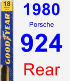 Rear Wiper Blade for 1980 Porsche 924 - Premium