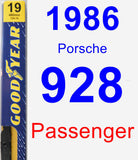 Passenger Wiper Blade for 1986 Porsche 928 - Premium