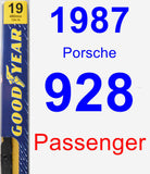 Passenger Wiper Blade for 1987 Porsche 928 - Premium