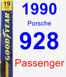 Passenger Wiper Blade for 1990 Porsche 928 - Premium