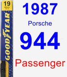 Passenger Wiper Blade for 1987 Porsche 944 - Premium