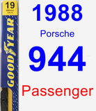 Passenger Wiper Blade for 1988 Porsche 944 - Premium