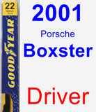 Driver Wiper Blade for 2001 Porsche Boxster - Premium