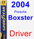 Driver Wiper Blade for 2004 Porsche Boxster - Premium