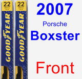 Front Wiper Blade Pack for 2007 Porsche Boxster - Premium