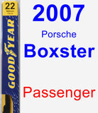 Passenger Wiper Blade for 2007 Porsche Boxster - Premium