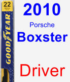 Driver Wiper Blade for 2010 Porsche Boxster - Premium