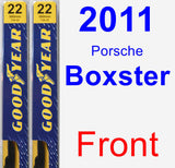 Front Wiper Blade Pack for 2011 Porsche Boxster - Premium