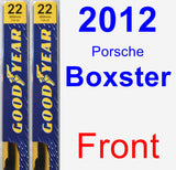 Front Wiper Blade Pack for 2012 Porsche Boxster - Premium