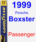 Passenger Wiper Blade for 1999 Porsche Boxster - Premium