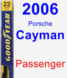 Passenger Wiper Blade for 2006 Porsche Cayman - Premium