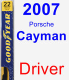 Driver Wiper Blade for 2007 Porsche Cayman - Premium