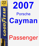 Passenger Wiper Blade for 2007 Porsche Cayman - Premium