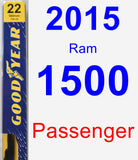 Passenger Wiper Blade for 2015 Ram 1500 - Premium