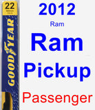 Passenger Wiper Blade for 2012 Ram Ram Pickup - Premium