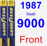 Front Wiper Blade Pack for 1987 Saab 9000 - Premium