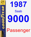 Passenger Wiper Blade for 1987 Saab 9000 - Premium