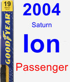 Passenger Wiper Blade for 2004 Saturn Ion - Premium