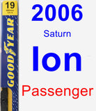 Passenger Wiper Blade for 2006 Saturn Ion - Premium