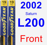 Front Wiper Blade Pack for 2002 Saturn L200 - Premium