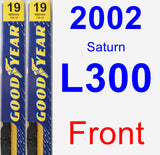 Front Wiper Blade Pack for 2002 Saturn L300 - Premium