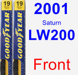 Front Wiper Blade Pack for 2001 Saturn LW200 - Premium