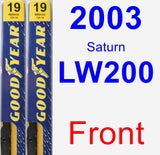 Front Wiper Blade Pack for 2003 Saturn LW200 - Premium