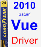 Driver Wiper Blade for 2010 Saturn Vue - Premium