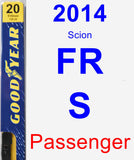 Passenger Wiper Blade for 2014 Scion FR-S - Premium