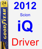 Driver Wiper Blade for 2012 Scion iQ - Premium