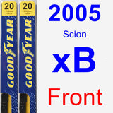 Front Wiper Blade Pack for 2005 Scion xB - Premium