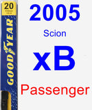 Passenger Wiper Blade for 2005 Scion xB - Premium