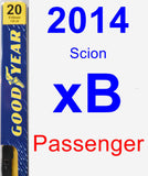 Passenger Wiper Blade for 2014 Scion xB - Premium