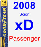 Passenger Wiper Blade for 2008 Scion xD - Premium