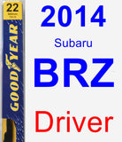 Driver Wiper Blade for 2014 Subaru BRZ - Premium