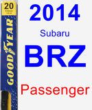 Passenger Wiper Blade for 2014 Subaru BRZ - Premium